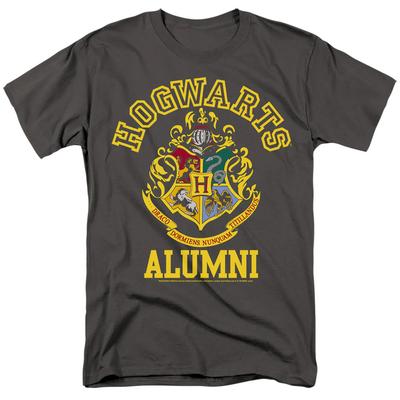 Harry Potter Hogwarts Alumni Wappen Herren T-Shirt Schwarz Offiziell Lizenziert