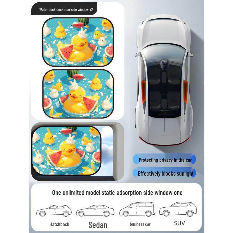 Magnetic Car Window Sunshade: UV Protection & Heat Insulation Curtains