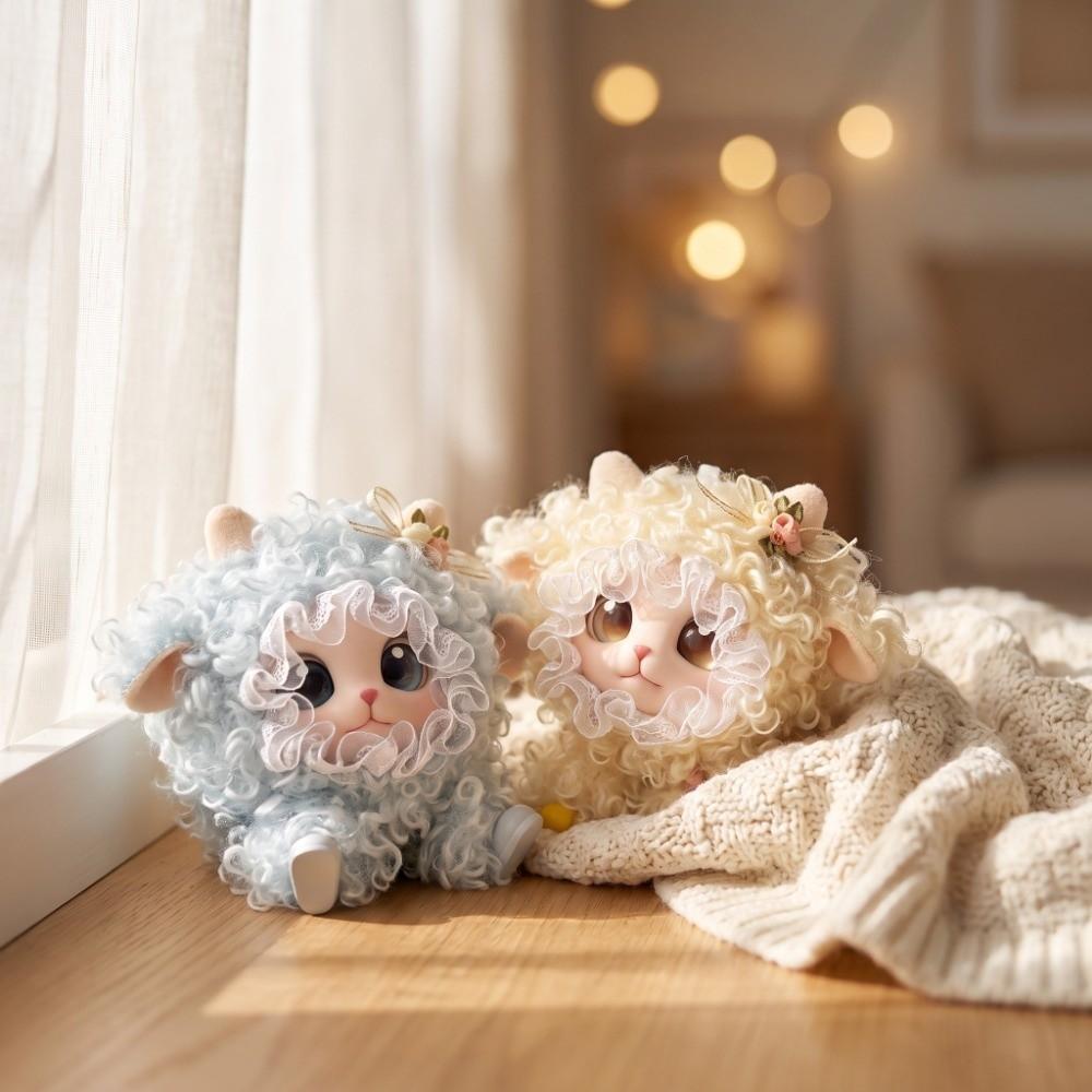 Bag Hanging Sheep Plush Keychain Lolita Curly Hair Car Key Ring Cute Lamb Doll Pendant Party Decor