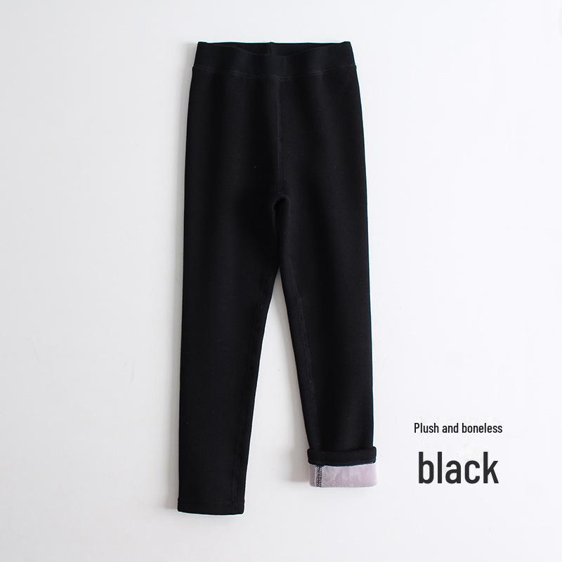 

Зимние леггинсы для девочек на флисовой подкладке: Плотные, бесшовные, однотонные колготки для осени и зимы. 130cm