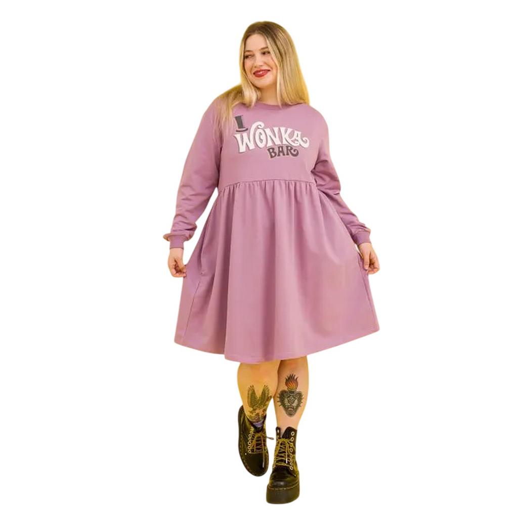 Wonka Dámské/Dámské šaty smock s čokoládovou tyčinkou