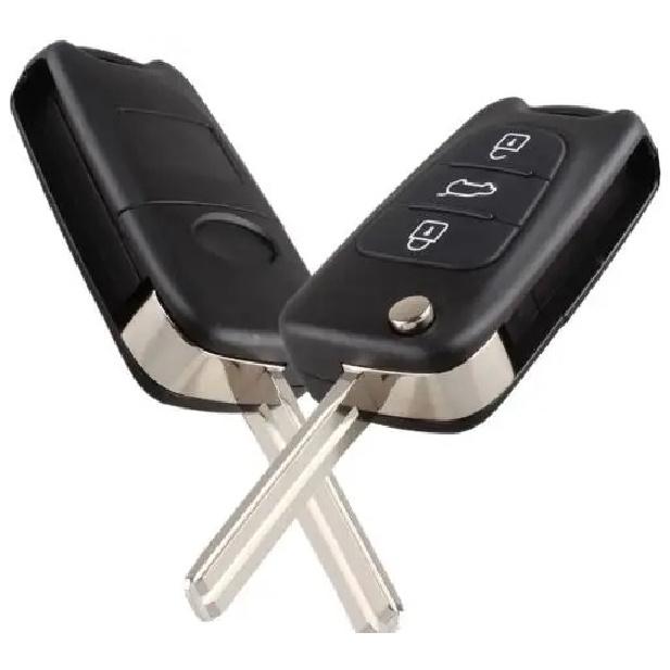 Car Key Shell Replacement For Hyundai I30 IX35 Flip Folding Remote Key Case Blank Cover 3 Buttons