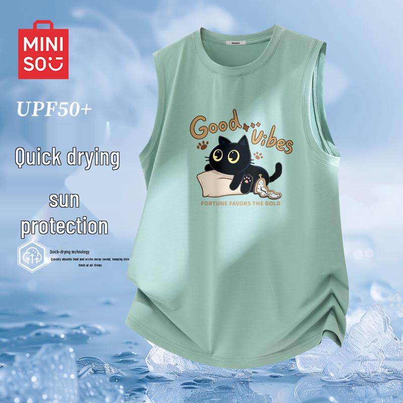 

MINISO Men s Casual Quick-Dry Mesh Tank Top M