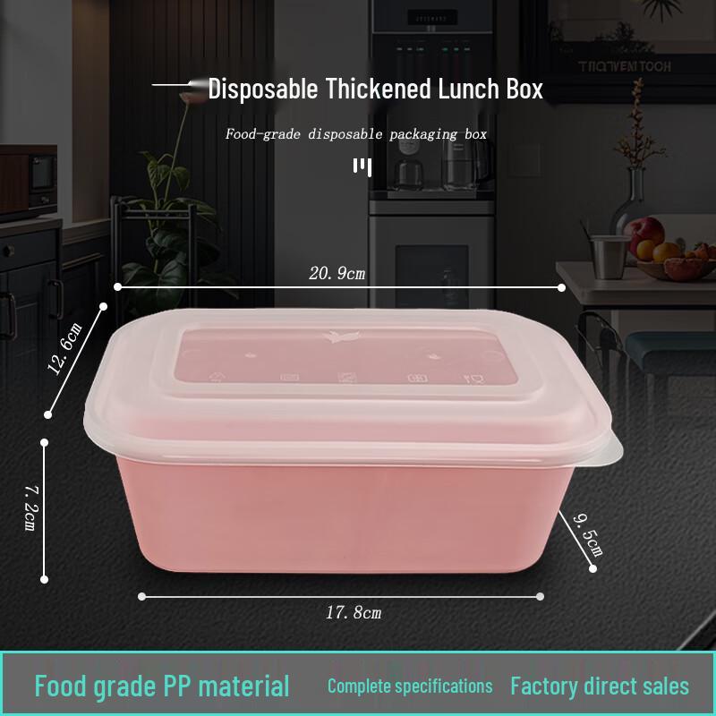 Disposable Japanese-Style Rectangular Food Containers