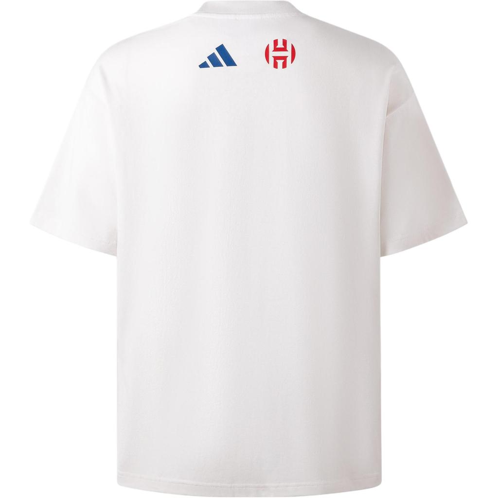 adidas Série Harden Camiseta Harden Basquete Gola Redonda Pulôver Manga Curta Camiseta Masculina Tops Branco JY2752