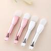 Chrome Handle Silicone Face Mask Brush Soft Hair Foundation Applicator  Skincare Products