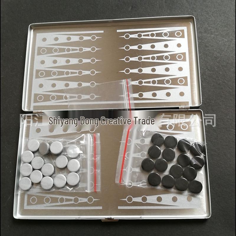 Set da Backgammon e Scacchi in Alluminio