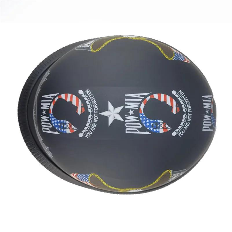New DOT Approved Motorcycle Helmet Half Face Vintage Retro German  Safety Protection New Summer Unisex Road Caps Helmets