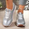 Moda Autunnale Donna Zeppe Piattaforma con Lacci Scarpe Comode Antiscivolo Taglie Forti per Donna 36-43 Ballerine Sneakers Donna