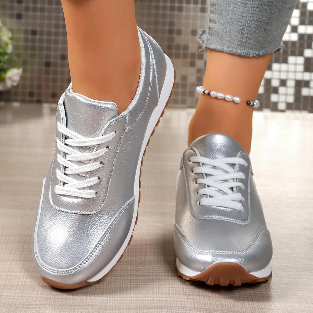 Moda Autunnale Donna Zeppe Piattaforma con Lacci Scarpe Comode Antiscivolo Taglie Forti per Donna 36-43 Ballerine Sneakers Donna