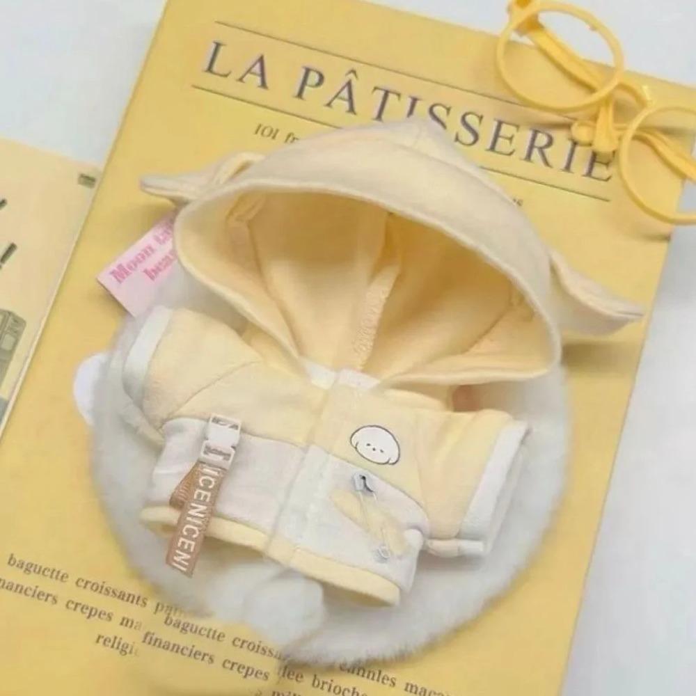 New Doll Clothes For 10cm 20cm Cat Ear Hoodie Cotton Soft Outfit For Boy Girl Stuffed Dolls Dress Up Costume With Cute Tail