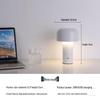 Italian Mushroom Table Lamp: Nordic Rechargeable Night Light for Restaurant, Bar, or Bedside Atmosphere.