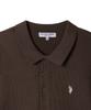 USPOLOASSN Classic Cable Collar Knit _Brown