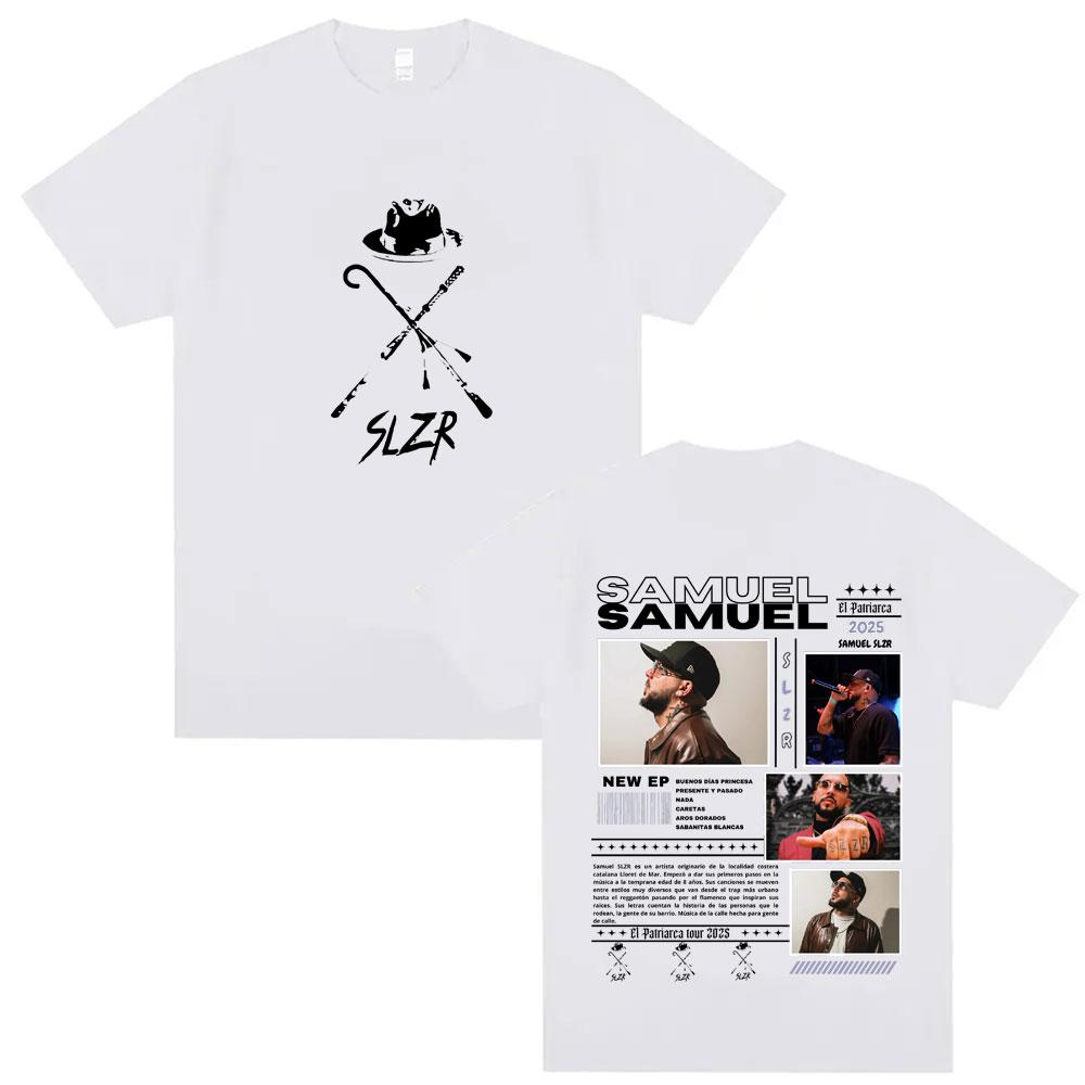 Rapper Samuel Slzr Tour T Shirts Unisex Women Hip Hop Pop Music Tshirts Harajuku Gothic Style Casual Oversized T Shirt