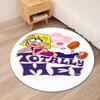 Lizzie McGuire Printed Round Rug Carpet Chair Rug Area Rug Entryway Doormats,for Office Chair Living Room Bedroom Kitchen Room.
