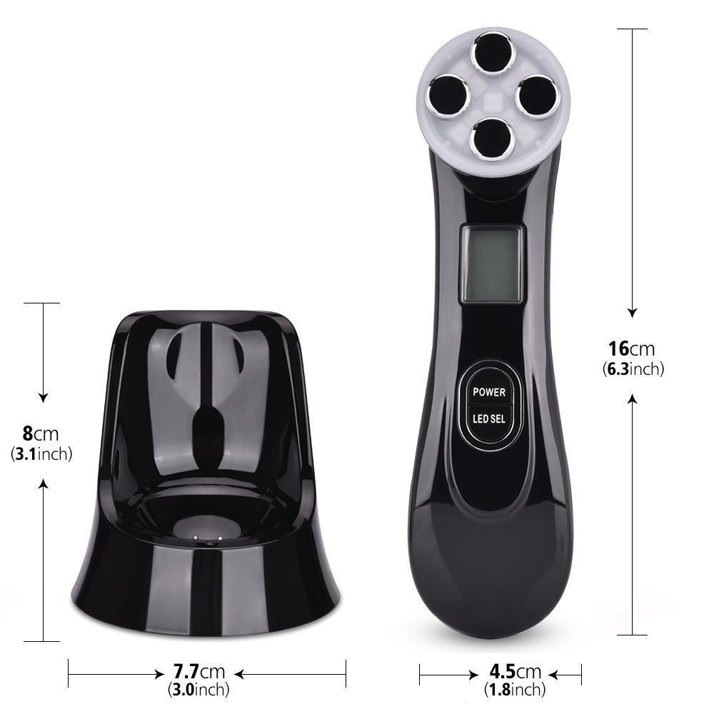 EMS Dual-color RF Device: Micro-electric Skin Tightening & Anti-Wrinkle Treatment with Freckle Removal and Five Light Options