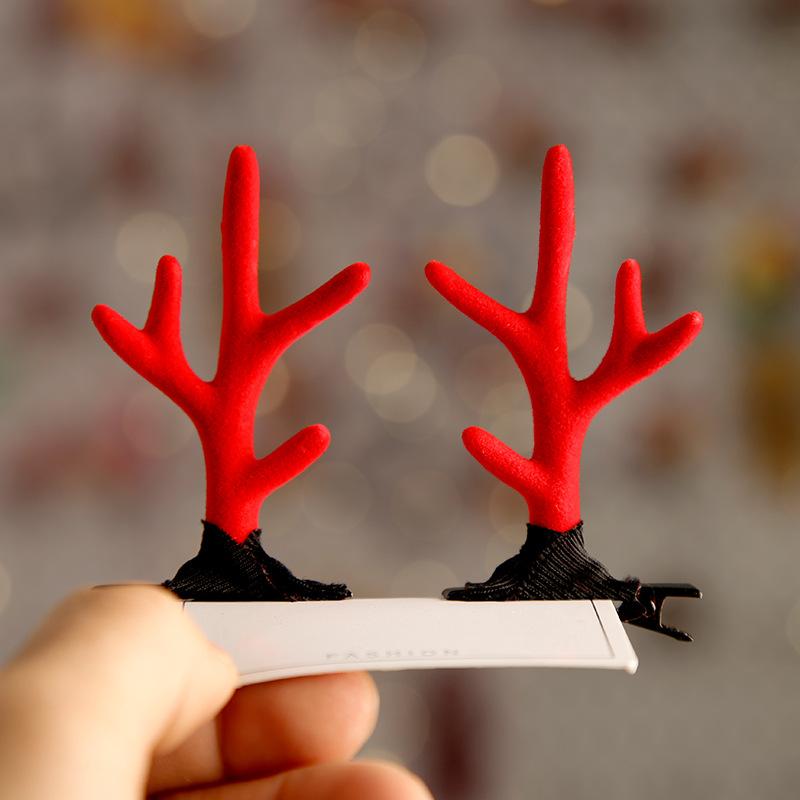 Cute Antlers Dog Cat Kid Hari Accessories Christmas Supplies for Pets Girls Santa Claus Puppy Mascotas Hairpin Hearwear