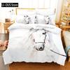 Horse Bedding Set Single Twin Full Queen King Men/women Size Bed Set Aldult Kid Bedroom Duvetcover Sets 3D Anime 045