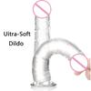 Transparent Soft Jelly Dildo Realistic Fake Dick Penis Suction Cup Dildo Realistic Sex Toys For Lesbian Women Female Masturbator
