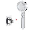 High Pressure Shower Head 5 Modes Adjustable Showerheads with Hose Water Saving One-Key Stop Spray Nozzle Bathroom Accessories
