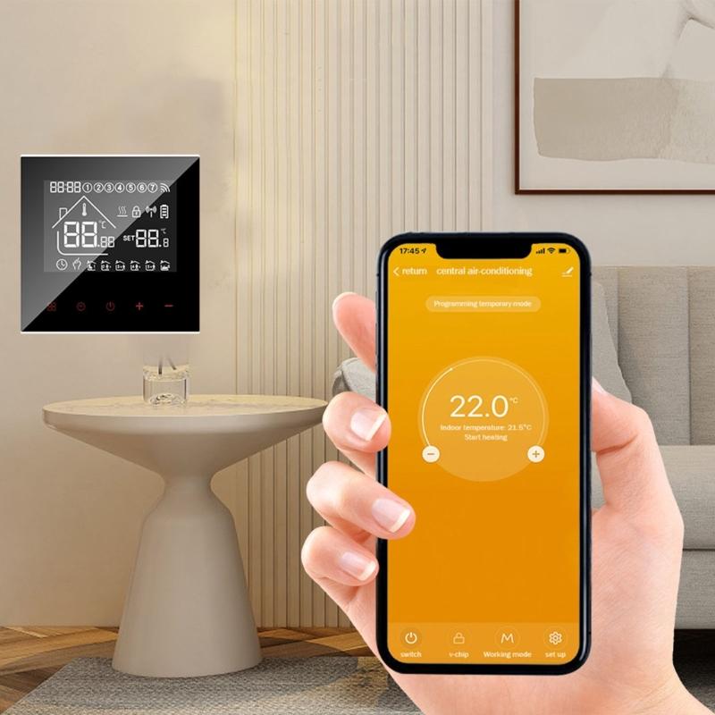 WiFi Thermostat for Electric Underfloor Heating Smart Underfloor Heating Controller Thermostats Simple Installation