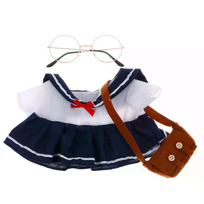 1PC Doll Clothes Dress Glasses Bags for 30cm Duck Plush Dolls Accessories