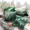 Short Plush Material Pillowcasemisty Forest Landscape Printed Pillowcases For Ultimate Comfort And Style Sofa Cushion Cover Home