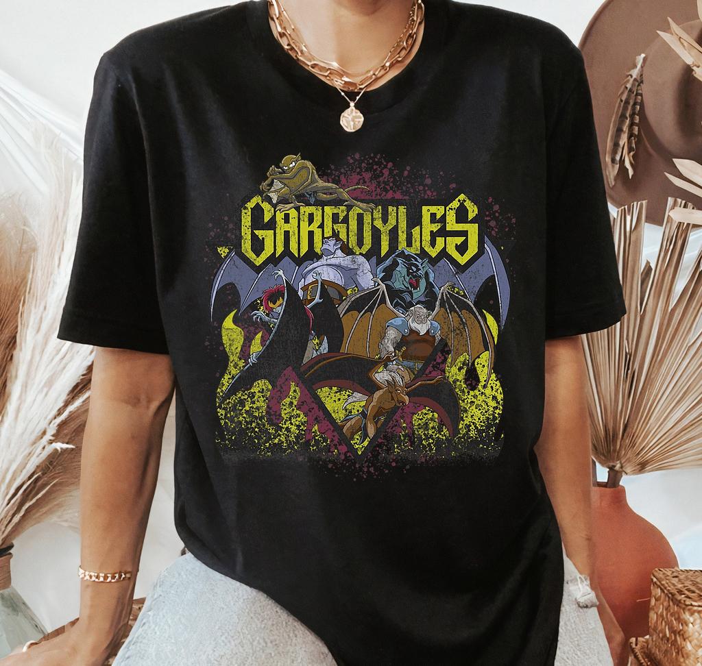 Gargoyles Retro Rock And Roll TShirt Gargoyles Poster TShirt land Vacation Trip Family Matching Shirts