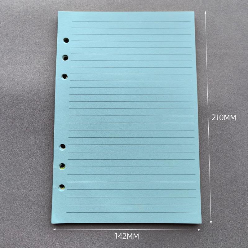 A5 A6 50 Sheets Loose-leaf Colorful Refill Inner Page Line Blank Grid Inner Page Inside Paper Stationery