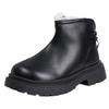 Children's Martin Boots Girls' Short Boots 2025 New Spring and Autumn Fleece Shoes Boots Foreign Style Boys' Leather Boots Baby Boots
