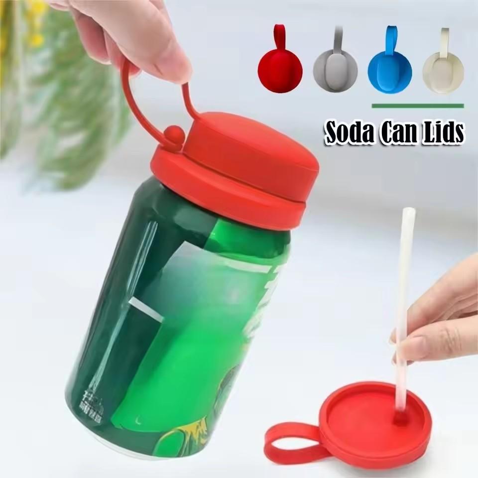 New Silicone Can Cover Leak Proof Dustproof Seal Lid for Soda Coke Straws Reusable Soft Drink Accessories