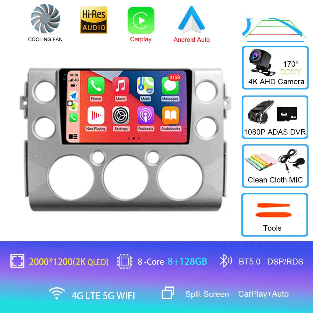 Car Radio Android14 For Toyota FJ Cruiser J15 2006 2007 2008 2009 2010 2012 - 2020 Navigation GPS Multimedia Video Player Stereo