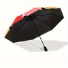1pc Tiger Face Automatic Folding Umbrella, Portable & Foldable Design with 8 Ribs, Casual Outdoor Accessory Halloween and Christmas gifts yy