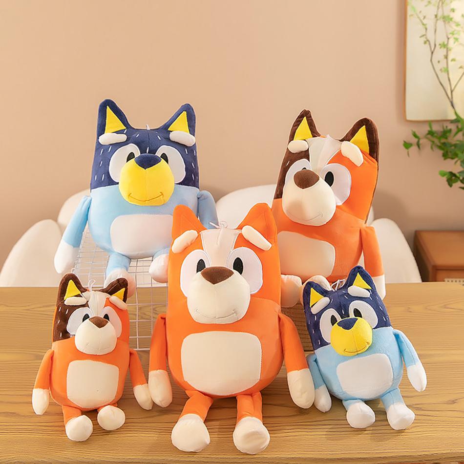 Cute Bluey Dog Bingo Family Plush Toy Cartoon Dog Soft Stuffed Animals Dolls Birthday Christmas Gifts Family Blue-Y Bingo