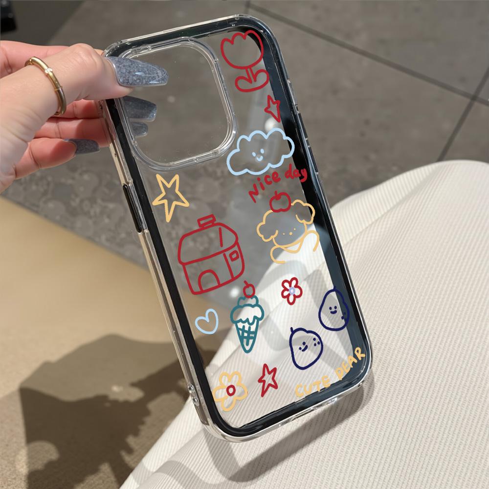 Painted Phone Case for iPhone 17 11 12 13 14 15 16 iPhone 17 12 13 14 15 16 Pro 17 12 13 14 15 16 Pro Max  High Quality Painted Animal Cute Phone Case