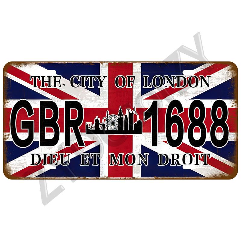 Retro Tinplates Plate Landmark Country Metal Sign Plaque Metal Vintage Tin Sign Home Decor For Man Cave Bar Pub Club Decoration