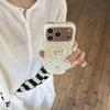 Magnetic Double Layer Beige Polka Dot Puppy Phone Case For iPhone 17 Pro 16 15 14 17 Pro Max Shockproof Cover Girl 17pro