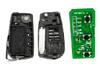 Fits FT Taiwan Highlander/Wish/Corolla 3-Button 433MHz Folding Remote Key