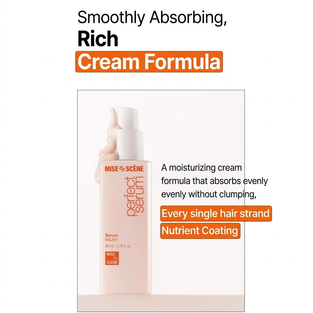 Mise En Scene Perfect Cream Essence 80ml (Haar Multi-Creme-Essenz) (3 Optionen}