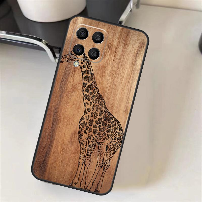 Natural Bamboo Wood Pattern Print Case For Samsung Galaxy M53 M33 M23 M13 M14 M34 M54 M12 M22 M32 M52 M11 M51 M30s M31s Cover