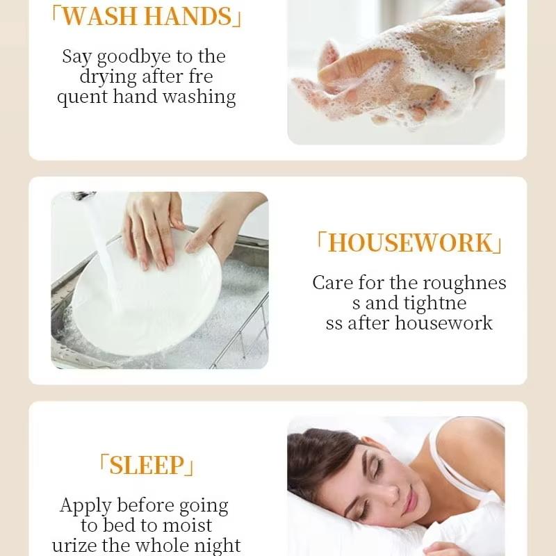 Anti-Wrinkle Hand Cream Whitening Nourishing Coconut Moisturising Cream Anti-Dry Chapped Hands Dead Skin Removal Moisturising