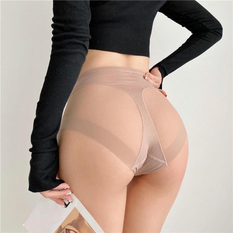 Seamless Breathable Mesh Intimates Body Shaper Panties High Waist Shapewear Elastic Intimates Slimming