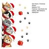 Holiday Decorative Door Clings Christmas Cat Sticker, Cute Santa Hat Kittens Wall Decal, Self Family Festive Interior Decorations Adhesive Waterproof