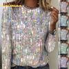 Women's Fashion Casual Long Sleeve O-Neck Blouses & Shirts
