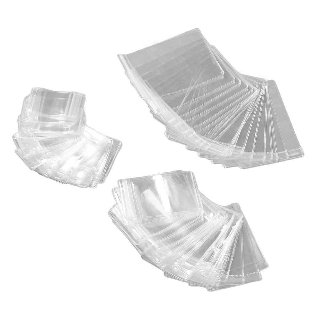 120pcs Clear Jewelry Bags Thickened Oxidation Resistance PVC Clear Jewelry Ziplock Bags for Earrings Rings Jewelry