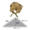 Stylish Silk Feel Polyester Scarf Sun Protective Headwear Reusable Headscarf Fashion Accessory for Beach Hiking Work