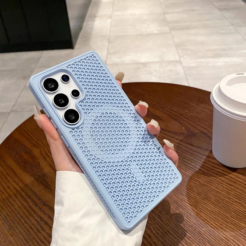 Wireless Charging Magnetic Heat Dissipation Breathable Cooling Honeycomb Case for Samsung Galaxy S26Ultra S26 S26Plus S25 Ultra S24Ultra S23FE Cover