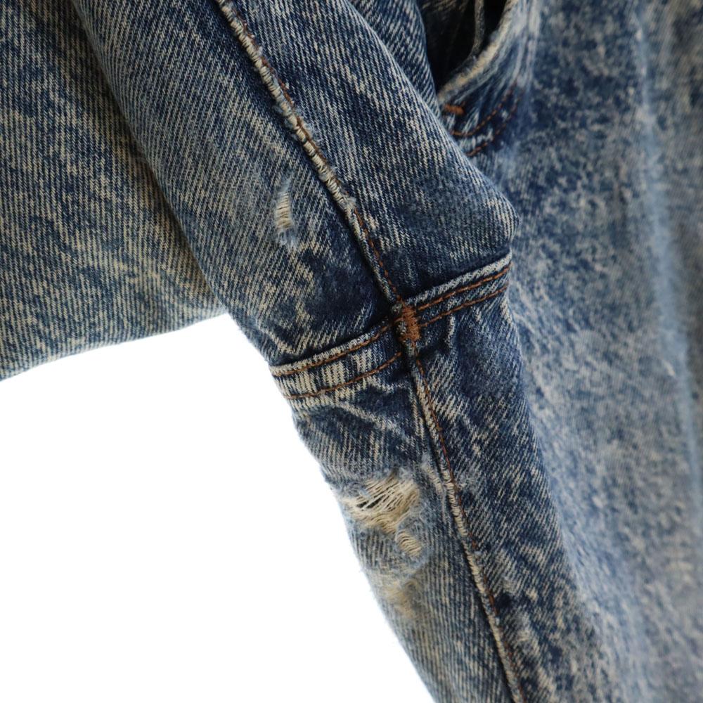 Levi's 80er Jahre Made in USA Alte chemische zulaufende Jeans 11 Eisblaue Jeans Damen Gebraucht