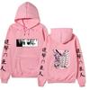 Attack on Titan Levi Ackerman Hoodie, Wings of Freedom Cherry Blossom Printed Pullover Hooded Sweatshirt Casual Long Sleeve Hoodie