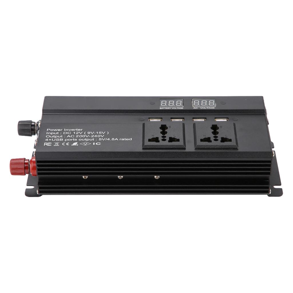 DC 12V-ról 1200W 3000W Automata Feszültségátalakító Inverter Konverter Autós Töltő
